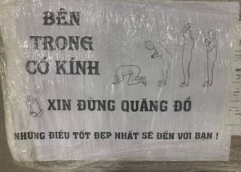 Đỉnh cao của “xin hãy nhẹ tay”, chủ cửa hàng ngay lập tức gây bão với dòng chữ in ngoài kiện hàng