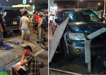 Ô tô “điên” tông hàng loạt xe máy tại giao lộ, nhiều nạn nhân nằm la liệt khiến người đi đường kinh hãi