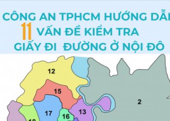 Công an TPHCM hướng dẫn quy trình kiểm tra giấy đi đường ở các chốt nội thành