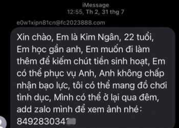 Rộ tin nhắn lừa đảo chào mời mại dâm – nhà mạng nói gì?
